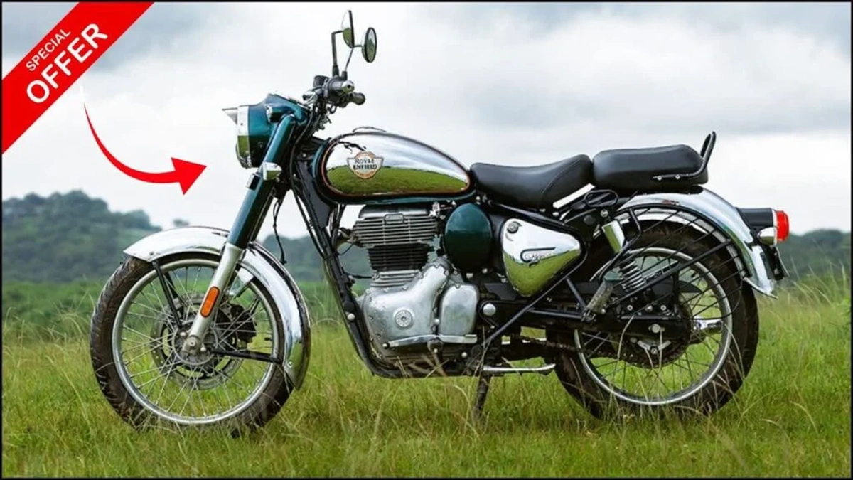 Royal Enfield Classic 350 2025 starting at ₹95,000 with bumper sale pricing and massive discount benefits on the new retro model